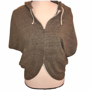 Alternative Earth Gray Zippered Hoodie with Pocket